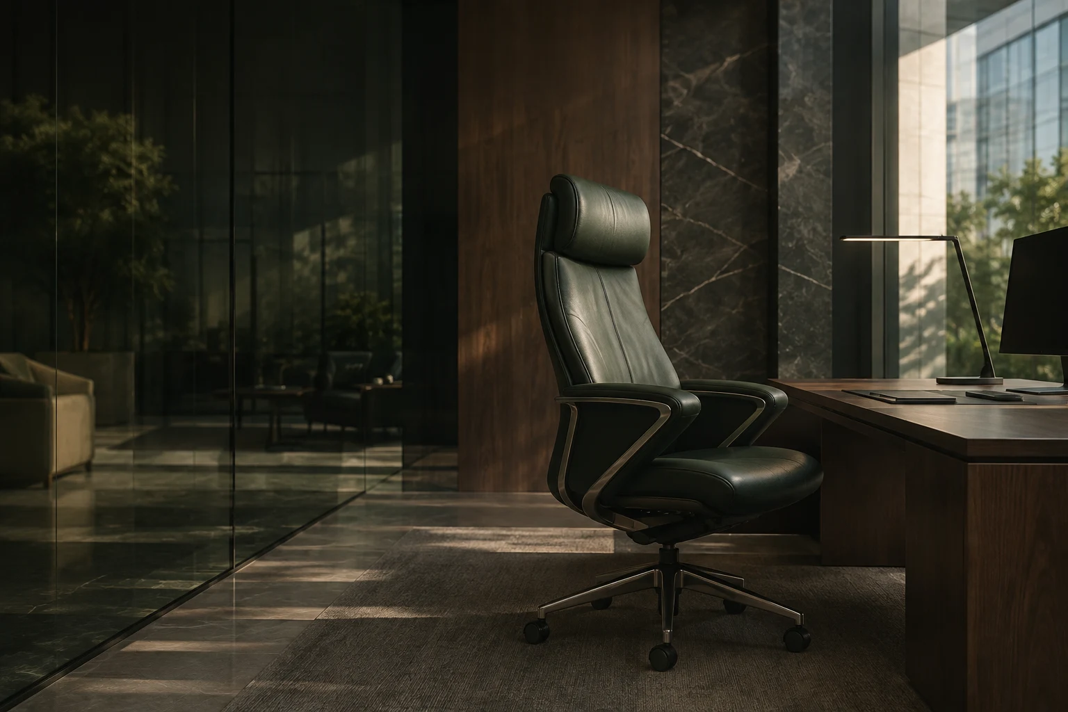 Rezco executive leather office chair